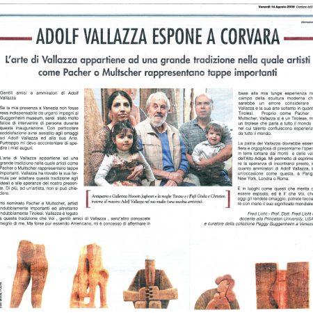 Adolf Vallazza Exhibits in Corvara (IT)